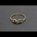 Anillo oro amarillo 18k con forma de calabrote y liso nº 18