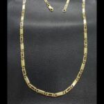 Cadena oro amarillo 18k eslabón mixto, 49 cm