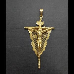 Cruz oro amarillo 18k del Cristo de la Expiracion