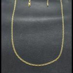 Cadena oro amarillo 18k 50 cm eslabón ovalado con barra