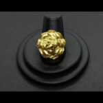 Anillo oro amarillo 18k nº 20 forma central forma roseta en oro