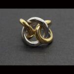 Anillo oro amarillo y blanco 18k nº 13