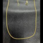 Cadena oro amarillo 18k eslabón tipo volga, 50,5 cm