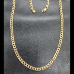 Cadena oro amarillo 18k de 59 cm eslabón forma barbada