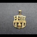 Colgante oro amarillo 18k del F.C.B.