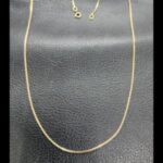 Cadena oro amarillo 18k de 46 cm eslabón forma cuadrada