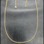 Cadena oro amarillo 18k de 82 cm eslabón ovalado estandar