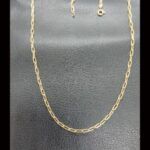 Cadena oro amarillo 18k eslabón alargado 50,5 cm