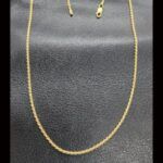 Cordón oro amarillo 18k de 51 cm