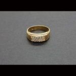 Anillo oro amarillo 18k nº 16 con circonitas blancas