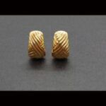 Pendientes oro amarillo 18k cierre omega