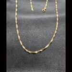 Cadena oro amarillo 18k de 49 cm trenzada vintage