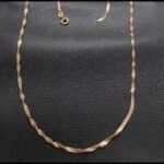 Cadena oro amarillo 18k de 49 cm trenzada vintage