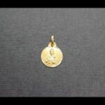 Medalla oro amarillo 18k pequeña de la virgen del Carmen