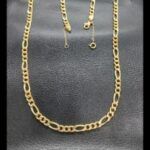 Cadena oro amarillo 18k de 60 cm forma cartier con cadena de seguridad