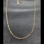 Cadena oro amarillo 18k eslabón alargado 47,5 cm