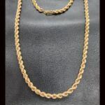 Cordón oro amarillo 18 k de 60 cm