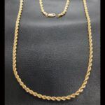 Cordón oro amarillo 18k 69,5 cm
