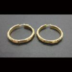Argollas oro amarillo 18k mate y brillo