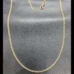 Cadena oro amarillo 18k eslabón alargado 50 cm