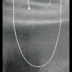 Cadena oro blanco 18k de 44 cm