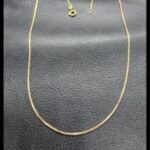 Cadena oro amarillo 18k eslabón forma cuadrada