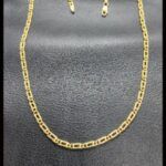 Cadena oro amarillo 18k con elabón tipo ojo de lince 45 cm