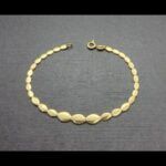 Pulsera oro amarillo 18k eslabon forma ovalado plano(18 cm)