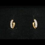 Pendientes oro amarillo 18k con circonitas