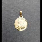 Medalla oro amarillo 18k de nacimiento