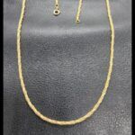 Gargantilla oro amarillo 18k con forma de cordón 58 cm