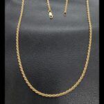 Cordón oro amarillo 18k 51 cm