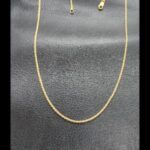 Cordón fino oro amarillo 18k de 40 cm