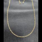 Cadena oro amarillo 18k de 45 cm eslabón ovalado con barra