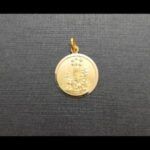 Medalla oro amarillo 18k de la virgen de Fatima