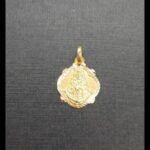 Medalla oro amarillo 18k de la virgen del Rocio