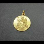 Medalla oro amarillo 18k de San Jose