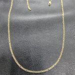 Cadena oro amarillo 18k eslabon forma cartier 50 cm