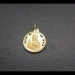 Medalla oro amarillo 18k del Escapulario