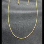 Cordon oro amarillo 18k de 52,5 cm