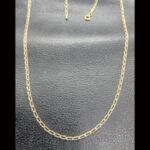 Cadena oro amarillo 18k de 50 cm eslabon alargado