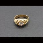 Solitario oro amarillo 18k con circonita blanca nº 27