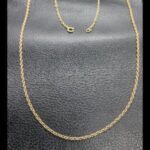 Cadena oro amarillo 18k de 63 cm eslabon tipo volga