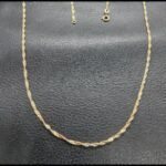 Cadena oro amarillo 18k 50 cm eslabón tipo singapur
