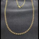 Cadena oro amarillo 18k de 60 cm eslabón forma ovalado