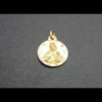 Medalla oro amarillo 18k del escapulario
