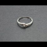 Anillo oro blanco 18k con brillante de 0,03 qtes nº 16