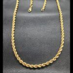 Cordon oro amarillo 18k 61,5 cm