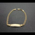 Pulsera oro amarillo18k tipo esclava 17,5 cm