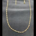 Cadena oro amarillo 18k eslabón tipo singapur 49 cm